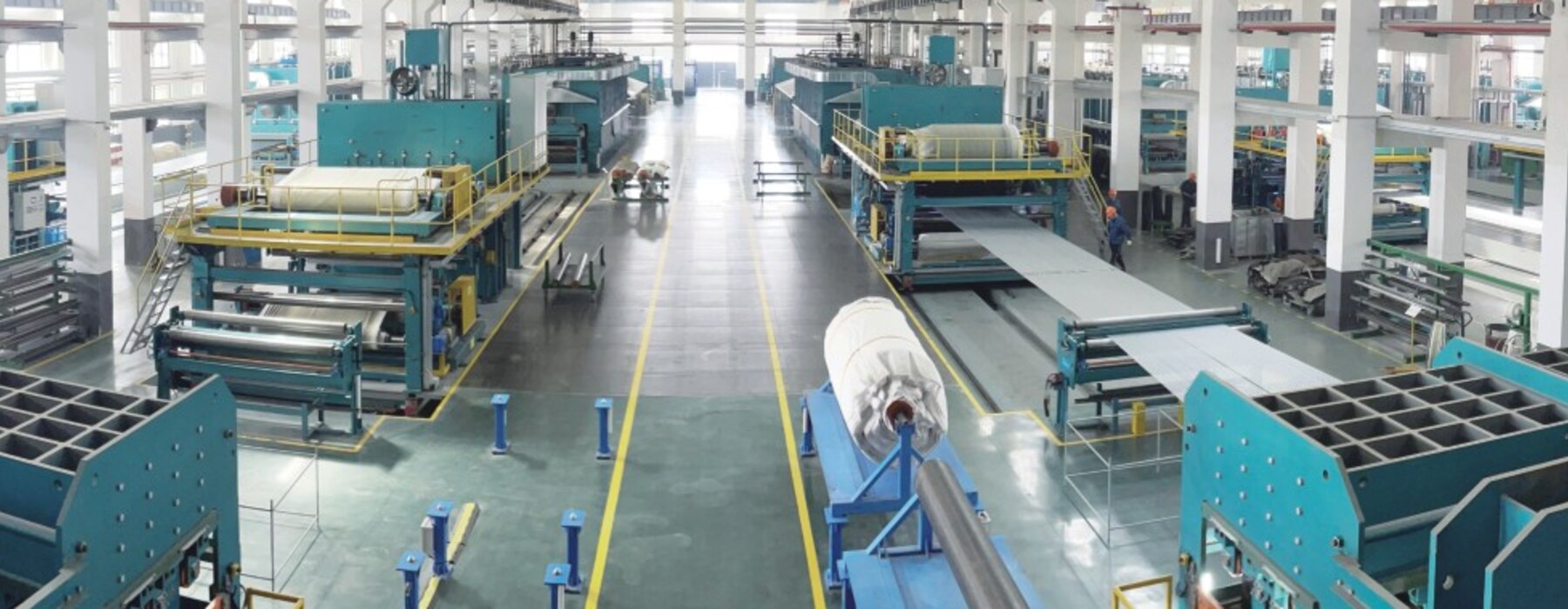 Double Arrow conveyor belt manufacturing floor